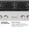Autograph Edition 36 In. Paramount Gas Rangetop With 6 Burner Duopro™ Cooktop In Black Stainless Steel And Champagne Bronze Accents