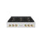 Autograph Edition 36 In. Paramount Gas Rangetop With 6 Burner Duopro™ Cooktop In Satin Stainless Steel And Polished Gold Accents