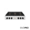 Autograph Edition 36 In. Paramount Gas Rangetop With 6 Burner Duopro™ Cooktop In Satin Stainless Steel And Matte Black Accents