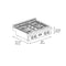 Autograph Edition 30 In. Paramount Gas Rangetop With 4 Burner Duopro™ Cooktop In Stainless Steel And Champagne Bronze Accents