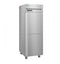 Refrigerator, Single Section Pass Thru Upright, Half Stainless Doors with Lock