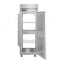 Refrigerator, Single Section Pass Thru Upright, Half Stainless Doors with Lock
