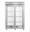 Refrigerator, Two Section Pass Thru Upright, Full Glass Doors with Lock