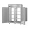Refrigerator, Two Section Pass Thru Upright, Full Stainless Doors with Lock