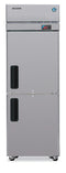 Refrigerator, Single Section Pass Thru Upright, Half Stainless Doors with Lock