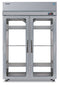 Refrigerator, Two Section Pass Thru Upright, Full Glass Doors with Lock