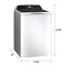 Ge Profile™ Energy Star® 5.4 Cu. Ft. Capacity Washer With Smarter Wash Technology And Flexdispense™