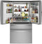 27.9 Cu. Ft. Smart Fingerprint Resistant 4-Door French-Door Refrigerator with Door In Door