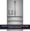 27.9 Cu. Ft. Smart Fingerprint Resistant 4-Door French-Door Refrigerator with Door In Door