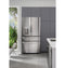 27.9 Cu. Ft. Smart Fingerprint Resistant 4-Door French-Door Refrigerator with Door In Door