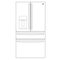 27.9 Cu. Ft. Smart Fingerprint Resistant 4-Door French-Door Refrigerator with Door In Door