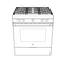 30" Smart Slide-in Gas Range With Convection