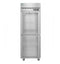 Refrigerator, Single Section Upright, Half Glass Doors with Locks