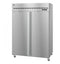 Refrigerator, Two Section Upright, Full Stainless Doors with Lock