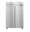 Refrigerator, Two Section Upright, Stainless Doors with Lock