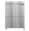 Refrigerator, Two Section Upright, Half Stainless Doors with Lock