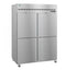 Refrigerator, Two Section Upright, Half Stainless Doors with Lock