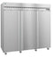 Refrigerator, Three Section Upright, Full Stainless Doors with Lock