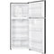 17.6 Cu. Ft. Refrigerator With Top Mount Freezer - Black