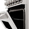 24 In. 2.8 Cu. Ft. Legacy Dual Fuel Range With 4 Burner Gas Cooktop And Electric Convection Oven In Stainless Steel