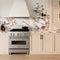 30 In. 4.0 Cu. Ft. Legacy Dual Fuel Range With 4 Burner Gas Cooktop And Electric Convection Oven In Stainless Steel