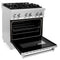 30 In. 4.0 Cu. Ft. Legacy Dual Fuel Range With 4 Burner Gas Cooktop And Electric Convection Oven In Stainless Steel