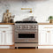 30 In. 4.0 Cu. Ft. Legacy Dual Fuel Range With 4 Burner Gas Cooktop And Electric Convection Oven In Stainless Steel