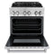 30 In. 4.0 Cu. Ft. Legacy Dual Fuel Range With 4 Burner Gas Cooktop And Electric Convection Oven In Stainless Steel