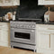 36 In. 4.6 Cu. Ft. Legacy Dual Fuel Range With 6 Burner Gas Cooktop And Electric Convection Oven In Stainless Steel