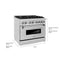 36 In. 4.6 Cu. Ft. Legacy Dual Fuel Range With 6 Burner Gas Cooktop And Electric Convection Oven In Stainless Steel