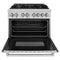 36 In. 4.6 Cu. Ft. Legacy Dual Fuel Range With 6 Burner Gas Cooktop And Electric Convection Oven In Stainless Steel