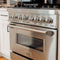 36 In. 4.6 Cu. Ft. Legacy Dual Fuel Range With 6 Burner Gas Cooktop And Electric Convection Oven In Stainless Steel