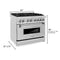36 In. 4.6 Cu. Ft. Legacy Dual Fuel Range With 6 Burner Gas Cooktop And Electric Convection Oven In Stainless Steel