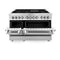 48 In. 6.0 Cu. Ft. Legacy Dual Fuel Range With 7 Burner Gas Cooktop And 2 Electric Ovens In Stainless Steel