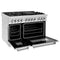 48 In. 6.0 Cu. Ft. Legacy Dual Fuel Range With 7 Burner Gas Cooktop And 2 Electric Ovens In Stainless Steel