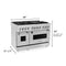 48 In. 6.0 Cu. Ft. Legacy Dual Fuel Range With 7 Burner Gas Cooktop And 2 Electric Ovens In Stainless Steel