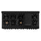 60 In. 7.4 Cu. Ft. Legacy Dual Fuel Range With 9 Burner Gas Cooktop And 2 Electric Convection Ovens In Black Stainless Steel