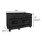 60 In. 7.4 Cu. Ft. Legacy Dual Fuel Range With 9 Burner Gas Cooktop And 2 Electric Convection Ovens In Black Stainless Steel