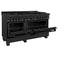 60 In. 7.4 Cu. Ft. Legacy Dual Fuel Range With 9 Burner Gas Cooktop And 2 Electric Convection Ovens In Black Stainless Steel