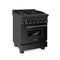 24 in. 2.8 cu. ft. Legacy Dual Fuel Range with Gas Cooktop and Electric Convection Oven