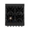 24 in. 2.8 cu. ft. Legacy Dual Fuel Range with Gas Cooktop and Electric Convection Oven