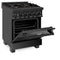 24 in. 2.8 cu. ft. Legacy Dual Fuel Range with Gas Cooktop and Electric Convection Oven