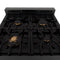24 in. 2.8 cu. ft. Legacy Dual Fuel Range with Gas Cooktop and Electric Convection Oven