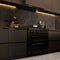 36 In. 4.6 Cu. Ft. Legacy Dual Fuel Range With Gas Cooktop And Electric Convection Oven In Black Stainless Steel With 6 Brass Burners