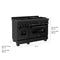 48 In. 6.0 Cu. Ft. Legacy Dual Fuel Range With Gas Cooktop And 2 Electric Ovens In Black Stainless Steel With 6 Brass Burners