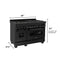 48 In. 6.0 Cu. Ft. Legacy Dual Fuel Range With Gas Cooktop And 2 Electric Ovens In Black Stainless Steel With 6 Brass Burners