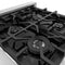 30 In. 4.0 Cu. Ft. Legacy Dual Fuel Range With 4 Burner Gas Cooktop And Electric Convection Oven In Stainless Steel And Black Matte Door