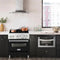 30 In. 4.0 Cu. Ft. Legacy Dual Fuel Range With 4 Burner Gas Cooktop And Electric Convection Oven In Stainless Steel And Black Matte Door