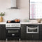 30 In. 4.0 Cu. Ft. Legacy Dual Fuel Range With 4 Burner Gas Cooktop And Electric Convection Oven In Stainless Steel And Black Matte Door