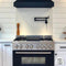 36 In. 4.6 Cu. Ft. Legacy Dual Fuel Range With 6 Burner Gas Cooktop And Electric Convection Oven In Stainless Steel And Black Matte Door